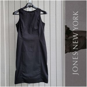 Y2K Sleeveless Cotton Stretch Dress EUC | Ladies 12 Black Jones New York
